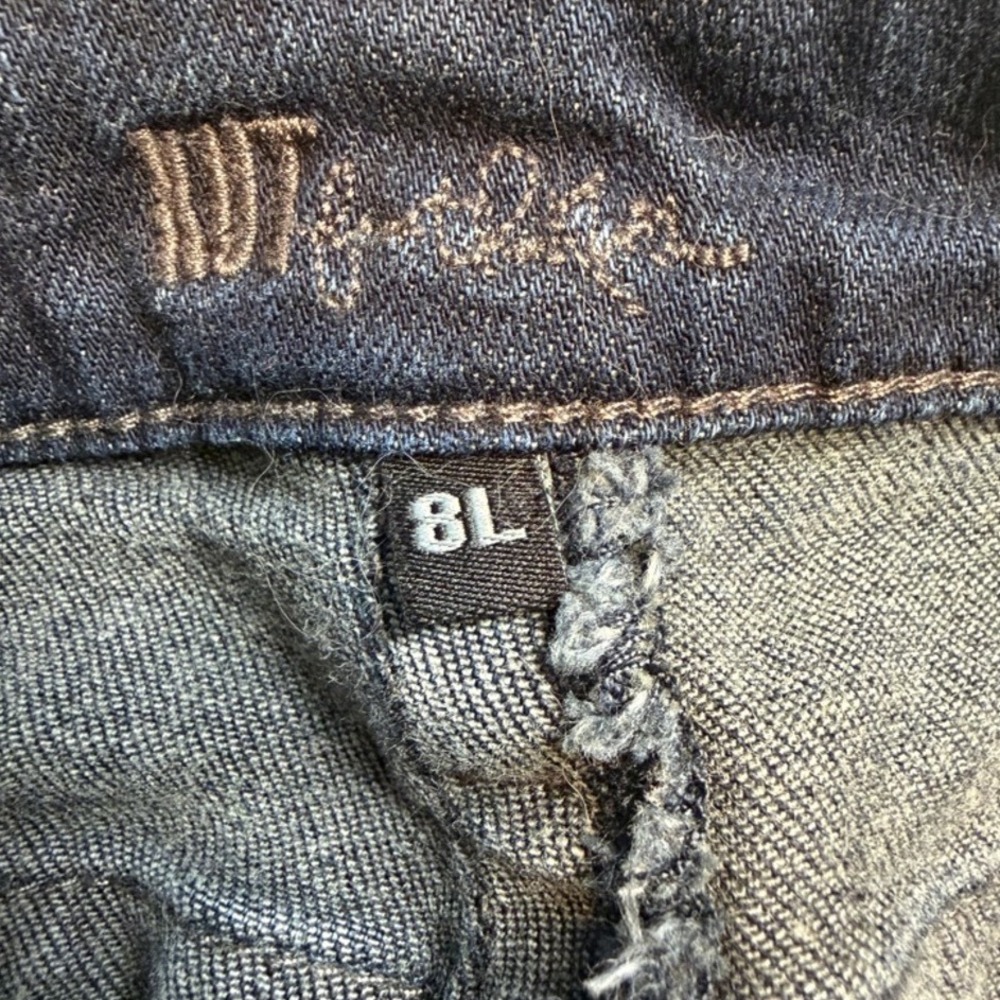 Kut From The Kloth Straight Leg Jeans Womens 8L Dark Wash Stretch - Picture 5 of 10